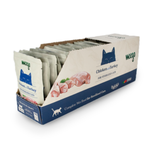 Weego - Pack pâtée sans céréales pour chat stérilisé au poulet et dinde