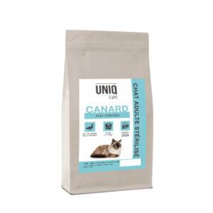 UNIQ Cat - Croquettes hypoallergéniques chat stérilisé - canard et sardines - 1,5kg