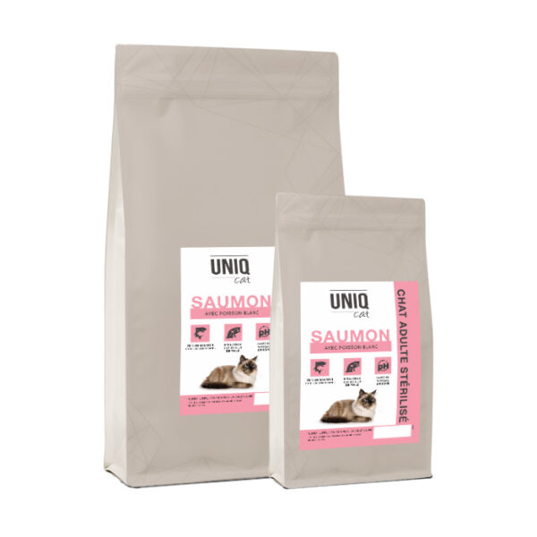 UNIQ Cat - Croquette hypoallergéniques au saumon et au poisson blanc
