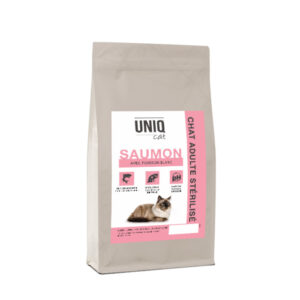 UNIQ Cat - Croquettes hypoallergéniques chat stérilisé - saumon et poisson blanc - 1,5kg