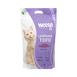 Weego - Litière agglomérante au tofu - Lavande